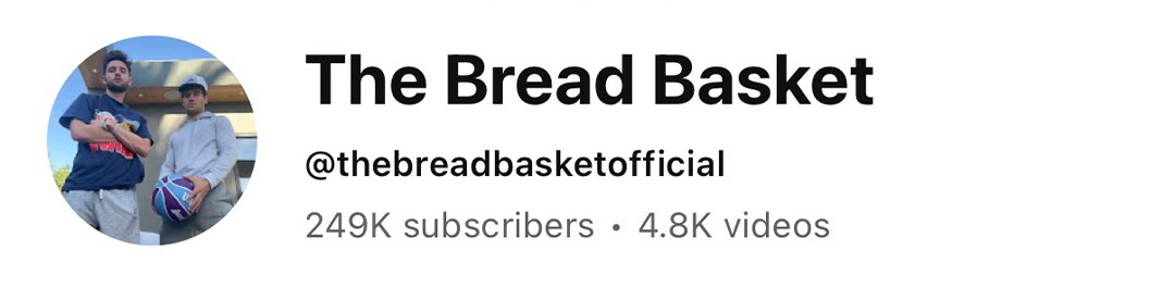 YouTube: The Bread Basket, 249K subscribers, 4.8K videos
